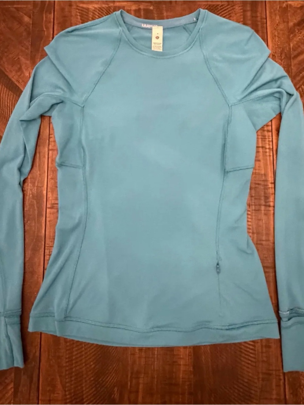 lululemon athletica Women's Long Sleeve Crew Top - Teal Blue